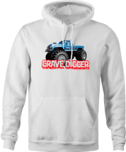 funny misspelled monster truck hoodie men's white