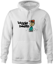 Funny Notorious BIG stinks Biggie Smells white hoodie