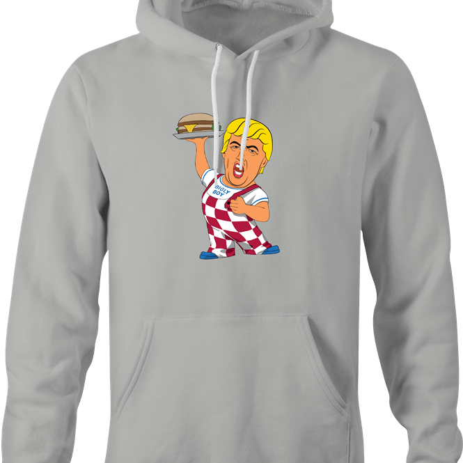 Funny Donald Trump Bigly Boy Parody T-Shirt Ash Grey Hoodie