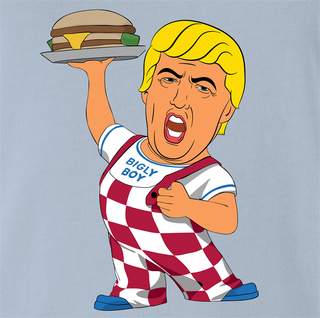 Funny Donald Trump Bigly Boy Parody Red T-Shirt