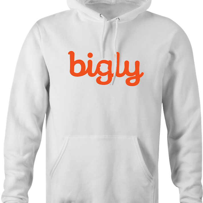 funny Donald Trump Bigly white hoodie