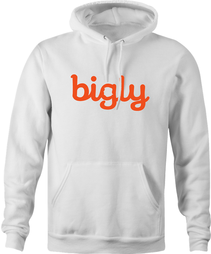 funny Donald Trump Bigly white hoodie