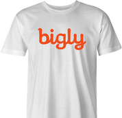 funny Donald Trump Bigly white men's t-shirt