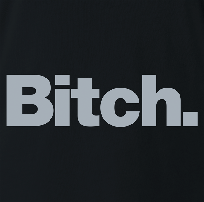 funny bench bitch logo parody t-shirt men's black 