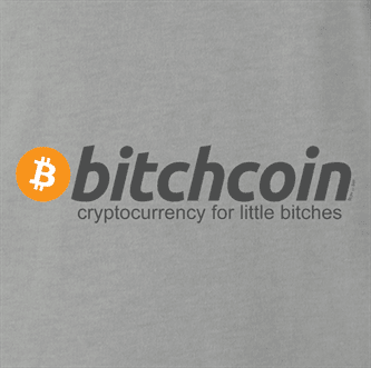 BTC bitcoin bitchcoin men's t-shirt 