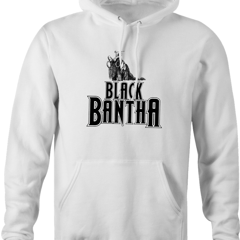 Funny comic book sand people mashup hoodie men's white