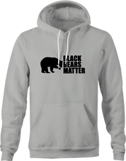 funny Black Bears Matter Hunting Social Justice Parody  men's hoodie