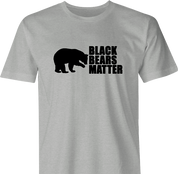 funny Black Bears Matter Hunting Social Justice Parody mens ash t-shirt 