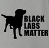 funny Black Labs Matter For Dog Lovers t-shirt grey