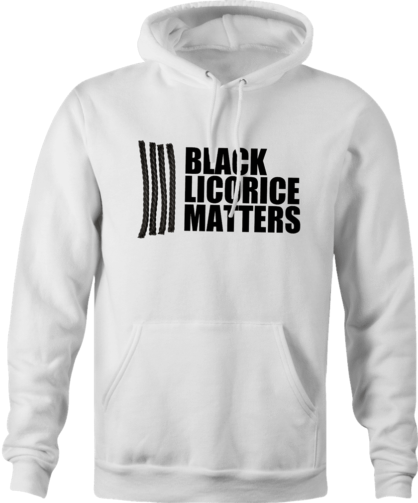 funny black licorice matters hoodie