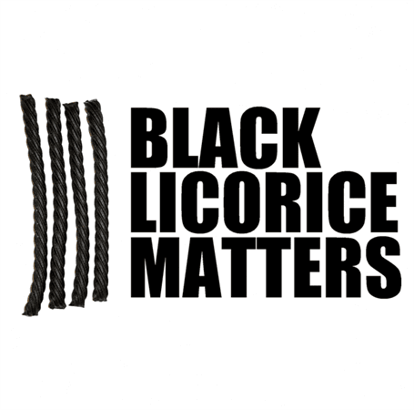 funny black licorice matters candy white tee