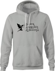 Funny Black Lives Matter metal god rock and roll Parody Men's grey hoodie