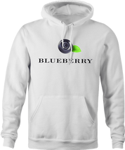 funny Blueberry British fashion hoodie men's white  