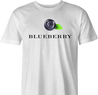 funny Blueberry British fashion t-shirt men's white  