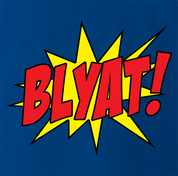 funny Blyat - Russian Pow! Comic Book Meme Parody royal Blue t-shirt
