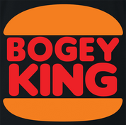 Funny Bogey King Bad Golfer Parody Black T-Shirt