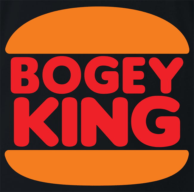 Funny Bogey King Bad Golfer Parody Black T-Shirt