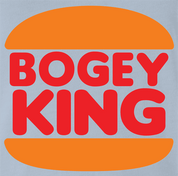 Funny Bogey King Bad Golfer Parody Light Blue T-Shirt