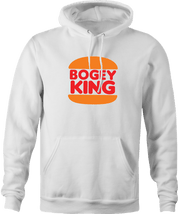 Funny Bogey King Bad Golfer Parody White Hoodie