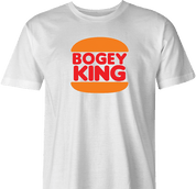 Funny Bogey King Bad Golfer Parody White Men's T-Shirt