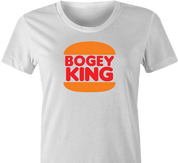 Funny Bogey King Bad Golfer Parody White Women's T-Shirt