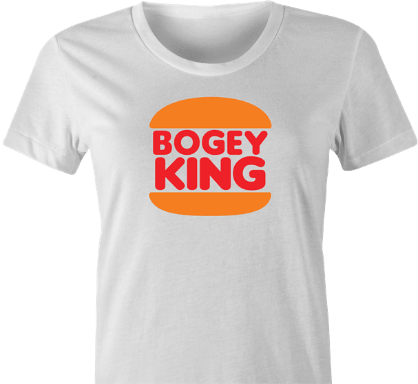 Funny Bogey King Bad Golfer Parody White Women's T-Shirt