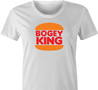 Funny Bogey King Bad Golfer Parody White Women's T-Shirt