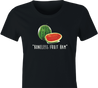 funny Boneless Fruit Ham Watermelon t-shirt women's black