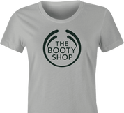funny big booty body shop ash women's t-shirt