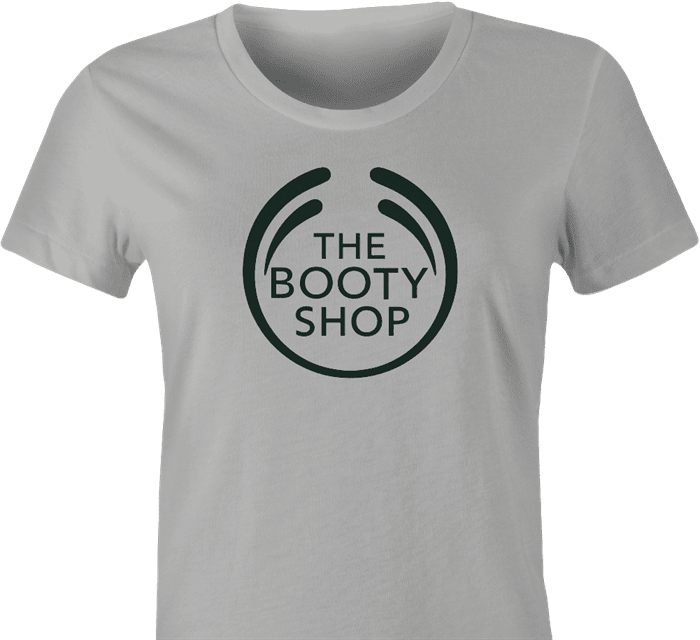 funny big booty body shop ash women's t-shirt