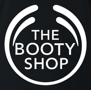 funny big booty body shop black t-shirt