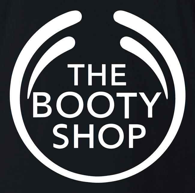 funny big booty body shop black t-shirt