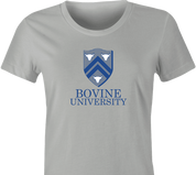 funny Ralph Bovine University women's t-shirt grey