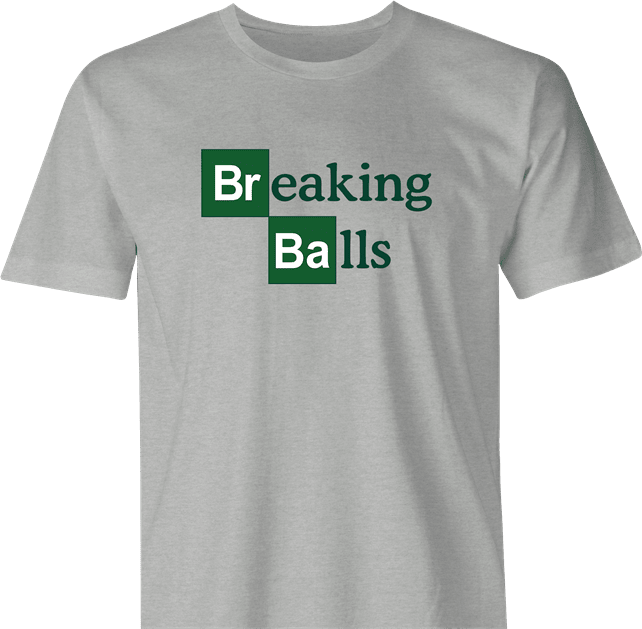 funny Breaking Balls Italian Slang periodic table Mashup men's t-shirt