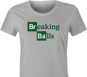 funny Breaking Balls Italian Slang periodic table Mashup women's t-shirt