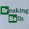 funny Breaking Balls Italian Slang periodic table Mashup light blue men's t-shirt