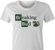Funny weed te-shirt periodic table women's t-shirt white for weed smokers