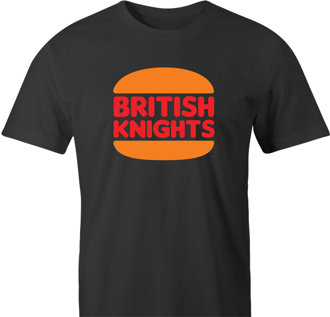 Funny British Burger Mashup Parody Men's T-Shirt