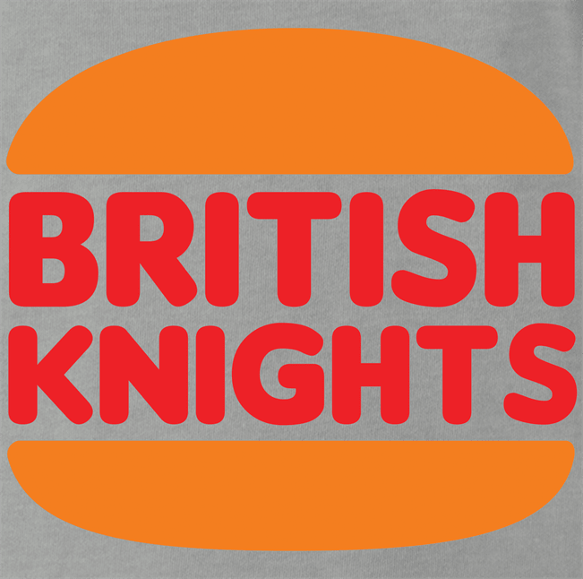 Funny British Burger Mashup Parody Ash Grey T-Shirt