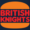 Funny British Burger King Mashup Parody Navy T-Shirt