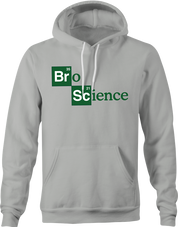 funny bro science hoodie men's grey 