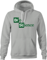 funny bro science hoodie men's grey 