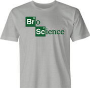funny bro science t-shirt men's grey 