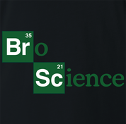 funny bro science t-shirt men's black