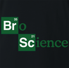 funny bro science t-shirt men's black