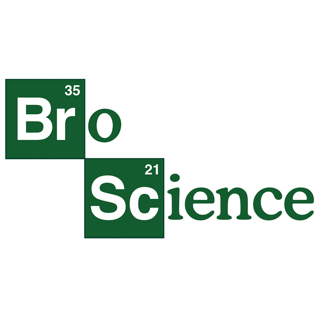 funny bro science t-shirt men's white