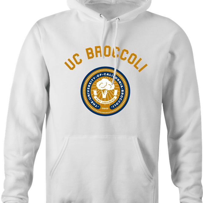 niversity Vegan Mashup Parody White Men's hoodie
