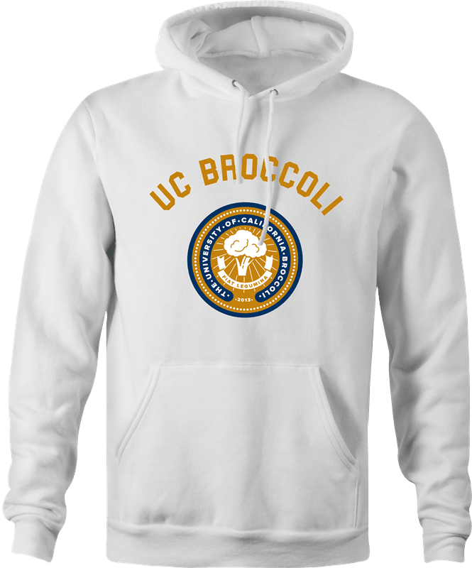 niversity Vegan Mashup Parody White Men's hoodie