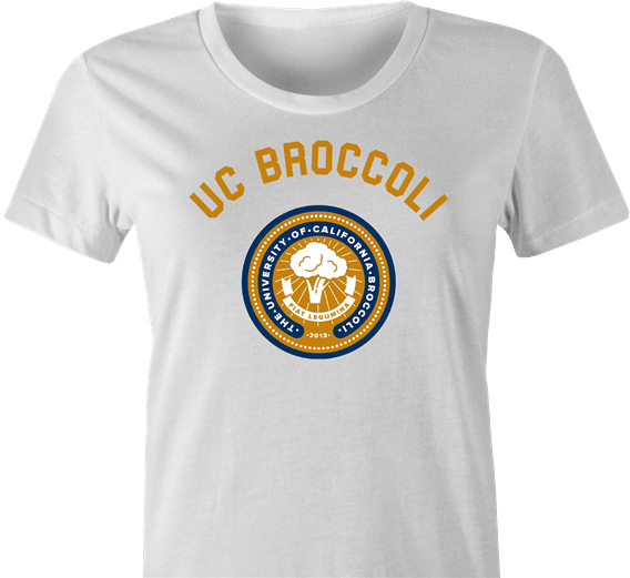 niversity Vegan Mashup Parody White women's T-Shirt