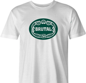 funny Brutal cologne for Men Mashup white men's t-shirt